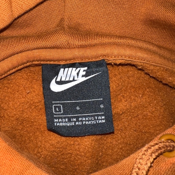 Women's Nike Sportswear Club Fleece Pullover Hoodie in Cinnamon Size L - Picture 5 of 5